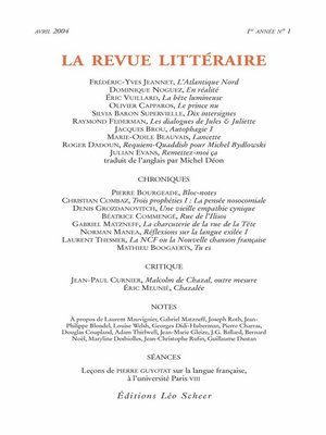 cover image of La Revue Littéraire N°1